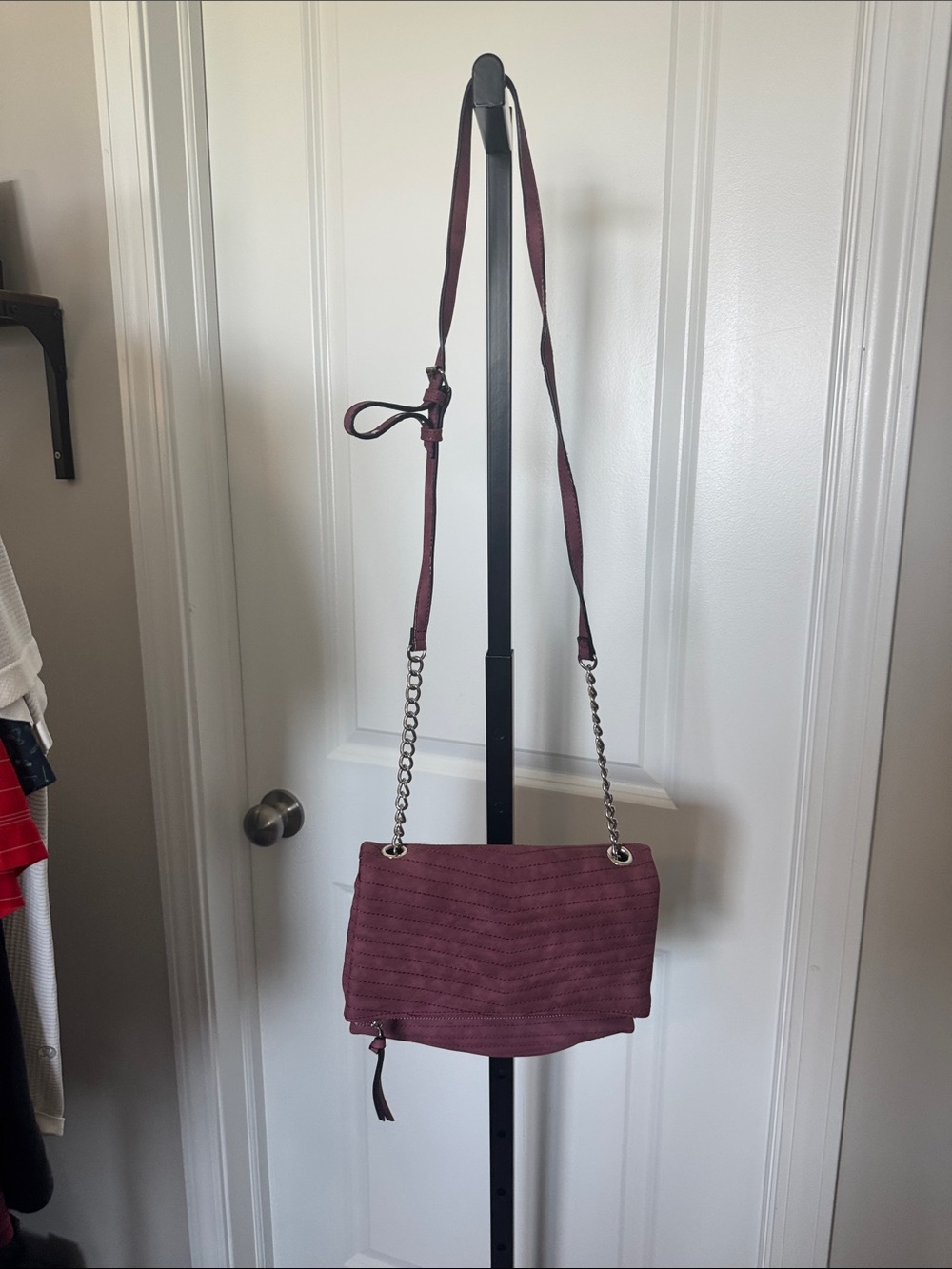 Women’s Crossbody Bag - Burgundy Shoulder Purse